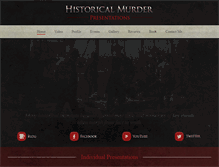 Tablet Screenshot of historicalmurders.com